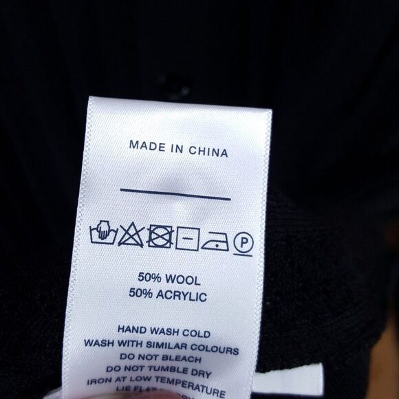 NN07 Sweater Mens XL Black Button Up Cardigan Knit Wool Blend THOR POLO $245 - Picture 5 of 8